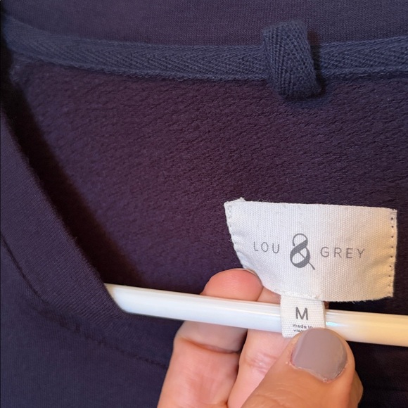 Lou & Grey Navy Blue Sweatshirt - Picture 4 of 9